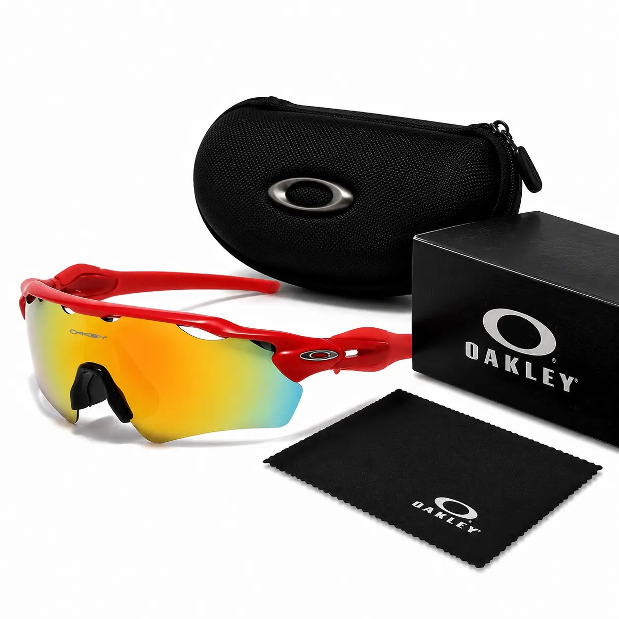 [ Buy 2, Get 1 FREE ] Oakley Men's & Women's Wraparound Cycling Sunglasses UV400 Outdoor Sports Glasses