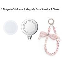 Base + Crystal Aurora Bow Charm - Pink (NO Grip)
