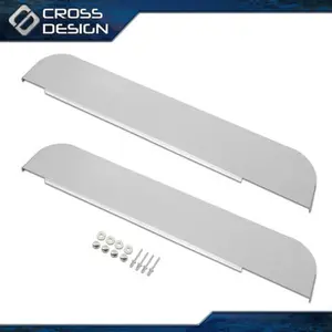 CROSSDESIGN 2PCS Door Trim Top Window Trim Fit For Kenworth T600 T660 T800 W900 5" Chop Top Door Trim Car sun visor Car Truck accessories Upgrade version