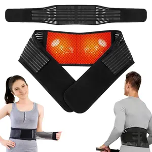 Sports & Outdoors Back Support with Magnet, Tourmaline Magnetic Back Braces for Lower Back Pain Relief, Self Heating & Soothing Waist Band, Lumbar Support Belt for Herniated Disc/Sciatica (Medium)