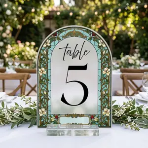 Wedding Table Numbers, Floral Wedding Table Sign
