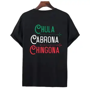 Mexican Chola Chingona Hoodie Men's Long Sleeve Hooded Graphic Print Streetwear Baddie Aesthetic Aztec Latino Cultural Apparel Menswear Sweatshirts Classic Classic