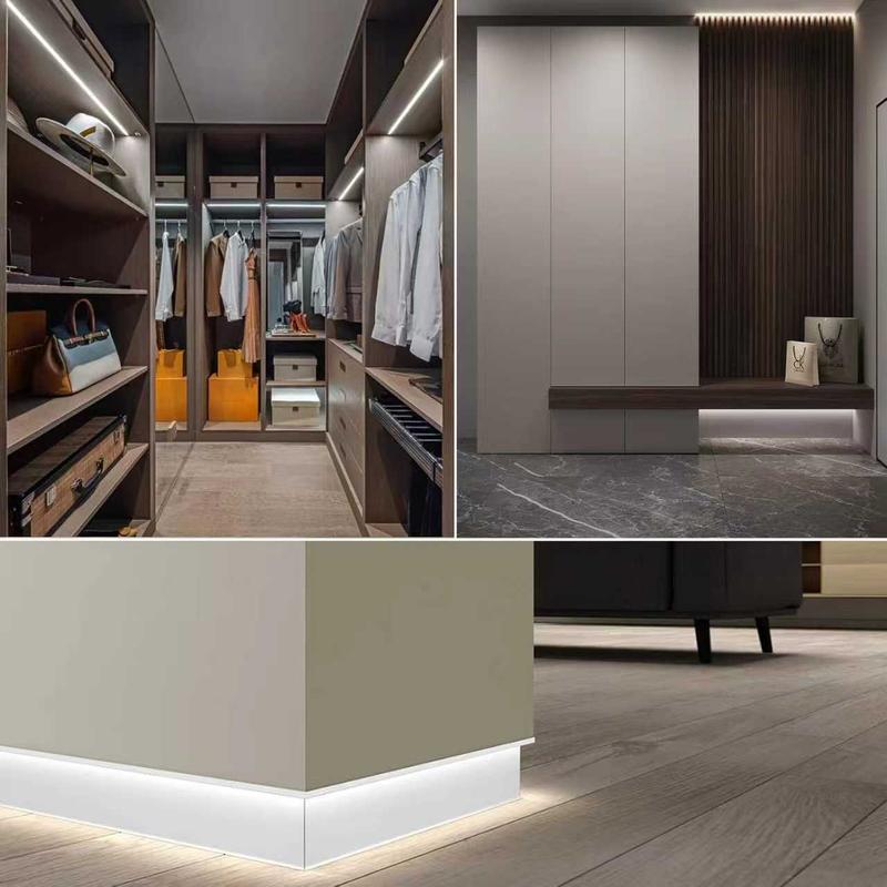 （FINAL CLEARANCE!While Supplies Last）OMING Motion Sensor COB LED Light Strip  Cool White 6000K | 3 Lighting Modes & 3 Brightness Levels | with Power Adapter for Kitchen, Stairs, Cabinet, Bedroom