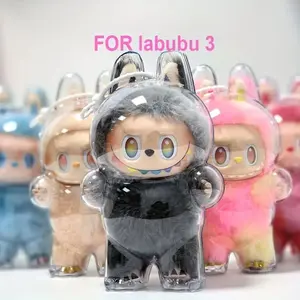 LA-BU-BU 3 New Transparent Protection Case, Clear Display Box for Dust-Proof Storage and Organization, Ideal for Collectors, Clear Organizer, Durable Storage Organizer, Dustproof Storage Box