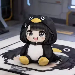 25cm Kawaii Penguin Plush Doll Cute Gugu Gaga Meme Stuffed Animal Soft Plush Toy Birthday Gift for Kids Fans