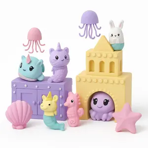 Under the Sea 3D Eraser Playset - 8 Pack
