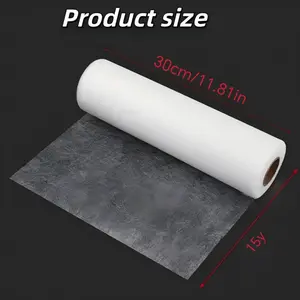 Double-Sided Adhesive Tape 30cm*15yd, Heat-Melt Glue Strip, Sewing-Free Iron-On Fabric Patch, DIY Clothing Repair Material