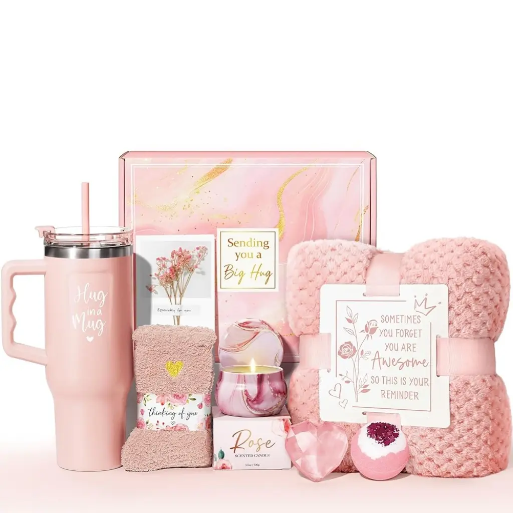 New-Rose (with blanket & 40oz Insulated tumbler)