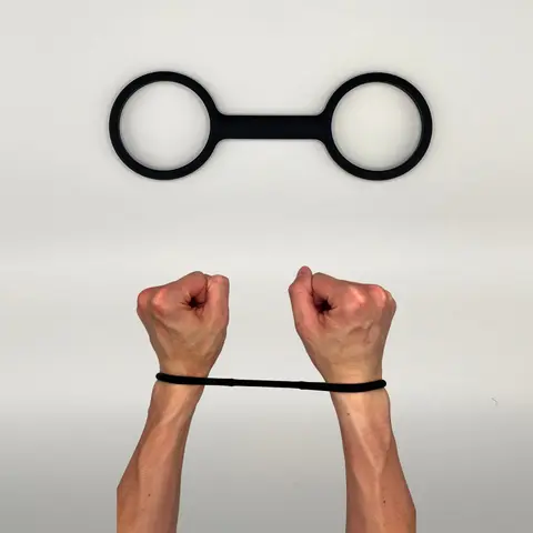 Esposas - Slip On Rubber Handcuffs, The Perfect Toy for Pranks and Games Durable Silicone
