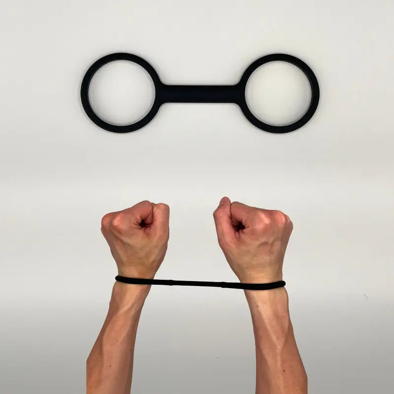 Esposas - Slip On Rubber Handcuffs, The Perfect Toy for Pranks and Games Durable Silicone