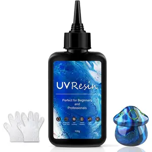 100g UV ,  Clear for Beginners and Professionals, UV  Hard Type Kit for  Making, DIY Craft, Decor
