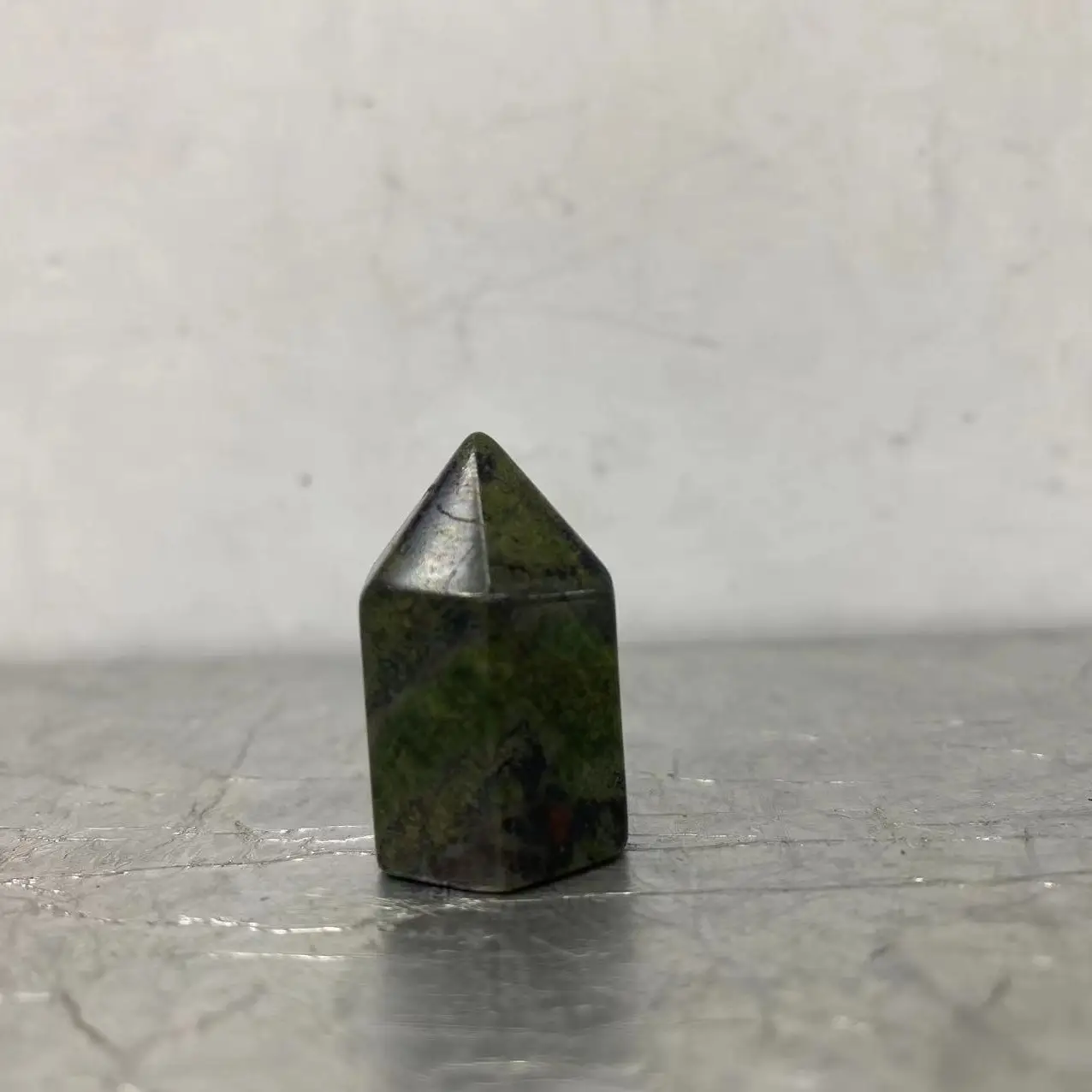 small natural crystal tower