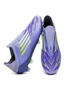 Breathable Football Shoes Soccer Cleats Fg/ag Long Nails Artificial Grass Suitable for Training and Competition All-Season Anti-Slip Sports Shoes