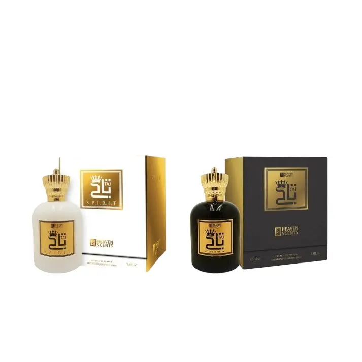 Heaven Scents Bundle | TAJ | White Spirit + New Edition | Unisex Fragrance | 100 ML - 3.4 OZ | Extrait De Parfum | Bergamot - Citrus & Spicy notes