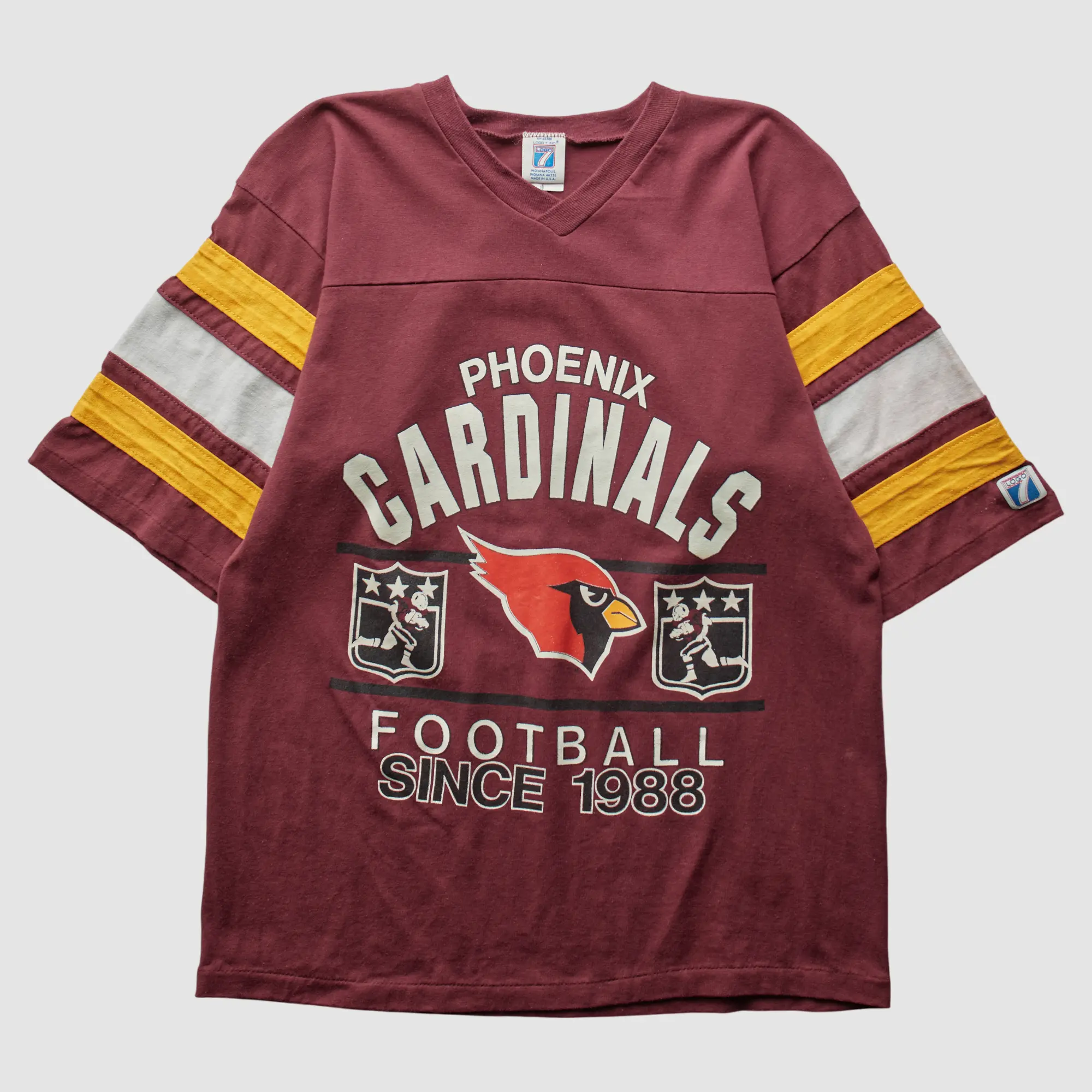 Arizona Cardinals Logo 7 1988 T-Shirt - Maroon - S