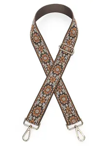 Women's Boho Style Ethnic Pattern Printed Strap, Vintage Trendy Detachable Bag Strap, Chic Retro DIY Bag Accessories