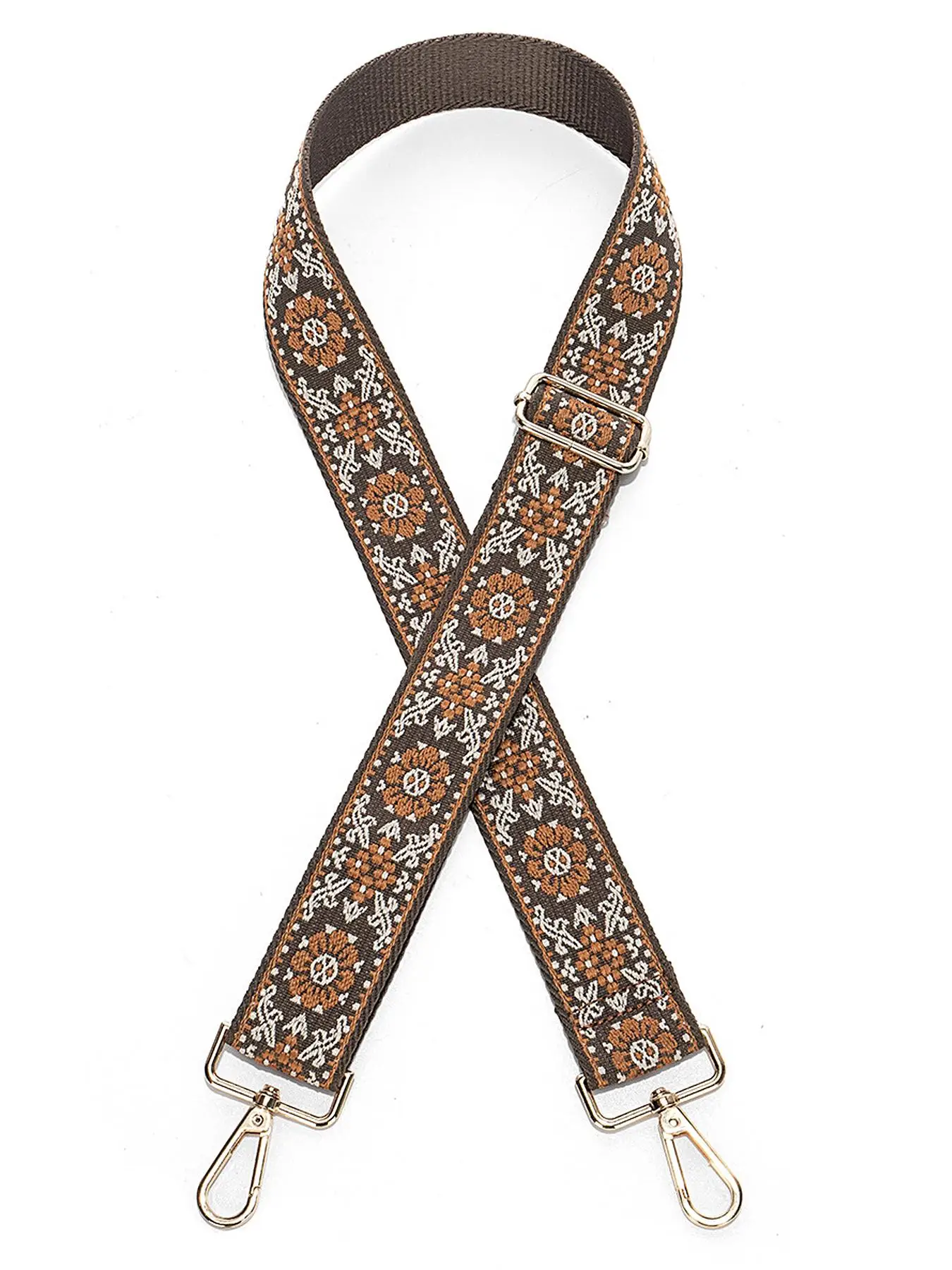 Women's Boho Style Ethnic Pattern Bag Strap, Vintage Trendy Detachable Bag Strap, Chic Retro DIY Bag Accessories