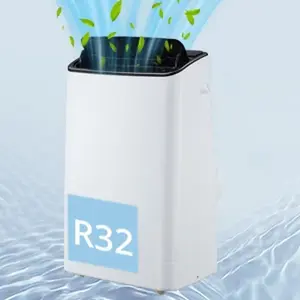 14,000 BTU Portable Air Conditioner, 3-in-1 Energy Efficient AC Unit – Cools Up to 700 Sq. Ft, Ideal for Large Room, Campervan, Office, or Temporary Space, Includes Remote Control & Installation Kits.