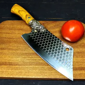 An excellent stainless steel kitchen knife, multifunctional chef knife, bone cutting knife, professional slicing knife Ergonomic handle design This knife will make your kitchen time simpler and more enjoyable A surprising gift