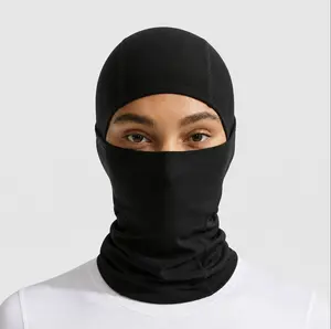 Black Authentic Thermal Ski Mask Sport Balaclava, Cold Weather Face Cover, One Size Fits Most