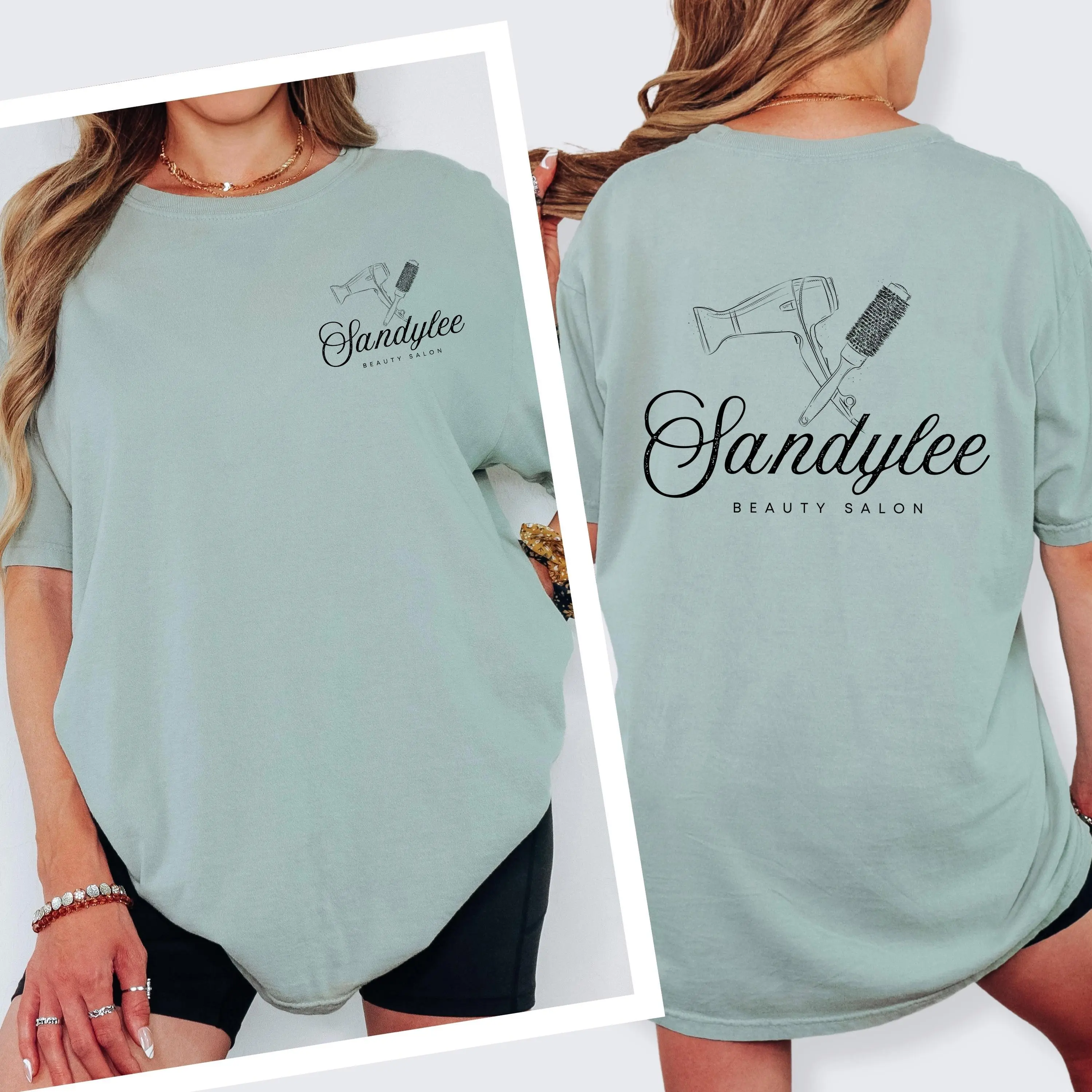 Custom Logo Shirt Personalized Comfort Colors Shirts Business for Employees Clients Bulk with Design