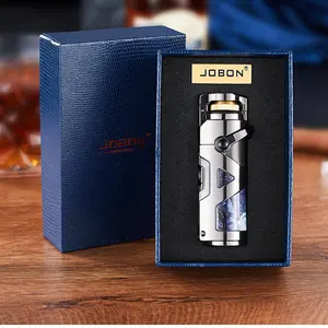 Metallic Windproof Rocker Design Igniter, Sturdy Refillable Ignition Tool, Premium Gift Box Packed, Ideal For Men Collection & Business Present, No Fuel Contained