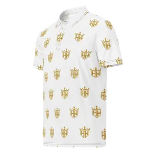 Hustlewear Crown Pattern Polo