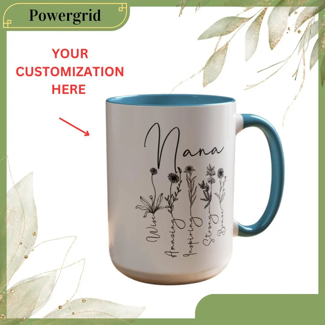 [CUSTOMIZED] Custom NANA Mug, Personalized Grandma Coffee Cup, kids names, Gift for Grandmother