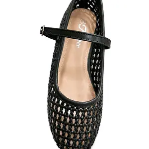 Lulu Black Summer Flat - Comfortable and Stylish Footwear for Women