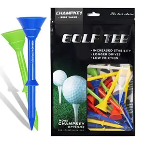 CHAMPKEY 3-1/4" Premium Golf Tees｜Excellent Durability and Stability Tees | Choose Between 30 Pack and 50 Pack