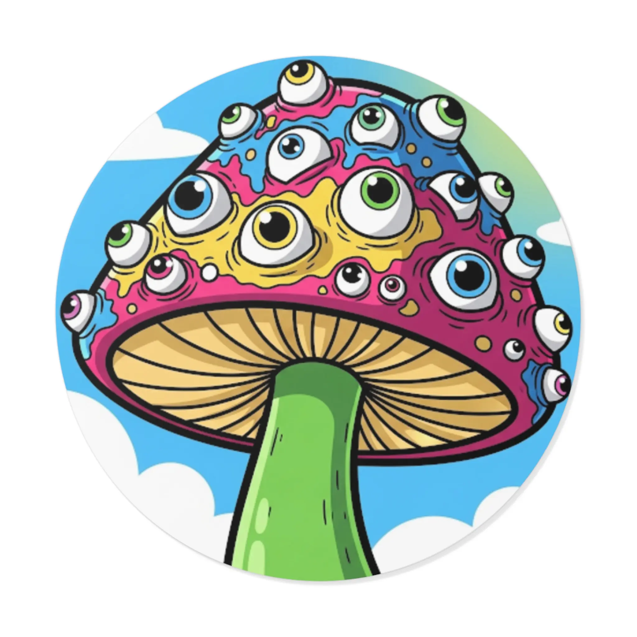 Trippy Mushroom Stickers