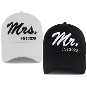 Mr and Mrs Gifts 2026, Bride Groom Baseball Cap, Honeymoon Essentials Matching Mr Mrs Hat, Birthday Wedding Engagement Gifts for Couples Newlyweds