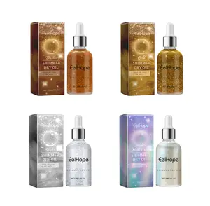 2PCS Eelhope Party Body Glitter Oil, Naturally Brightening And Long-Lasting Moisturizing Party Dance Shine Shine Shine