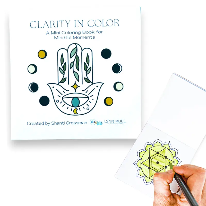 Clarity In Color Mini Coloring Book, A Brighter Year, Adult Coloring Book, color book colouringbooks coloringbook for grownups coloringbook aesthetic