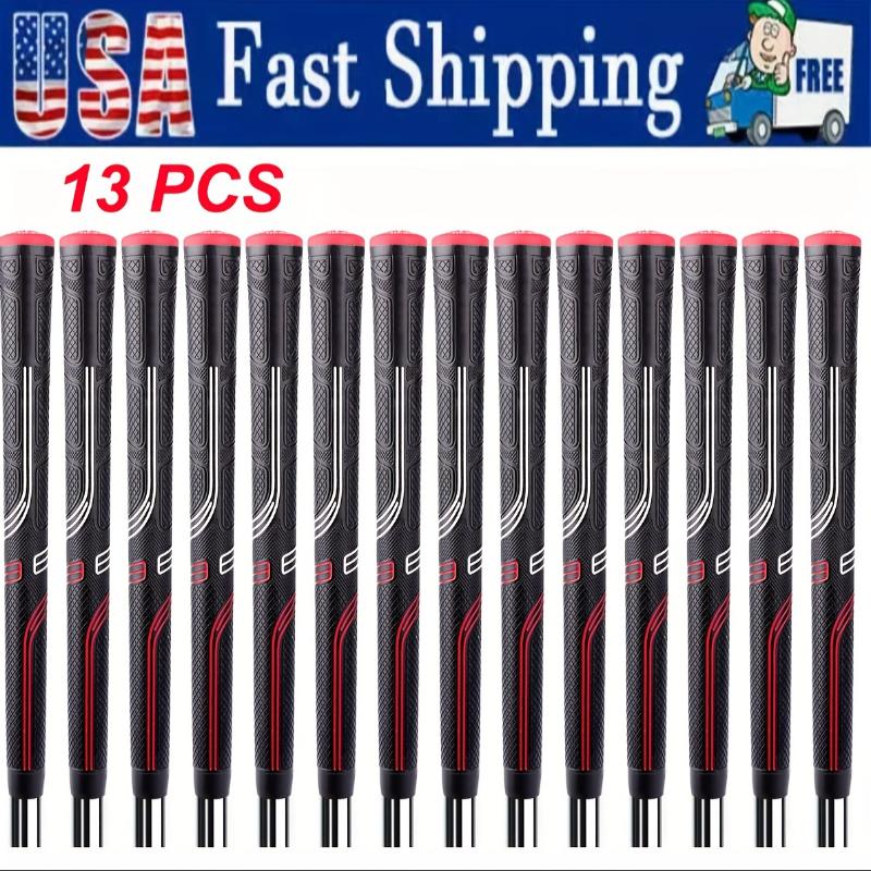 13pcs CP2 Pro Wrap Golf Grips - Anti-Slip High-Tack Rubber with Control Core Technology, Red/Blue, Standard/Midsize/Jumbo Sizes for CP2 Golf Clubs, Grip Enhancement, Textured Grip Surface, Advanced Grip Design golf  swing