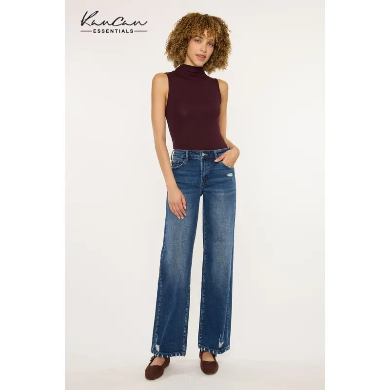 KANCAN - Dania Essentials Women's Denim High Rise Wide