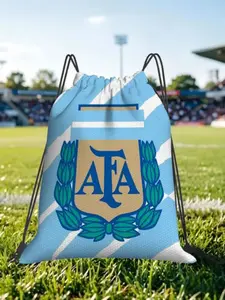 1 pc Argentina Football Drawstring Bags Travel Unisex Storage Organize Bundle Pocket Rope Bag Match Day Essentials