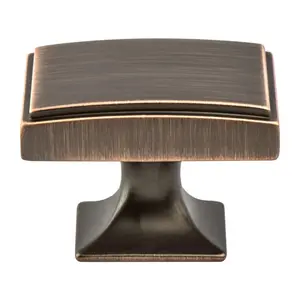 212 MAIN Berenson Hearthstone Doorknob - 1.562 in., Long, Thick Shape, Zinc Base, Verona Bronze Finish, Door Hardware