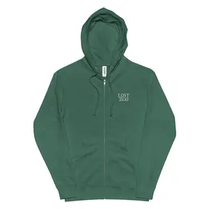 Lost Ego fleece zip up hoodie
