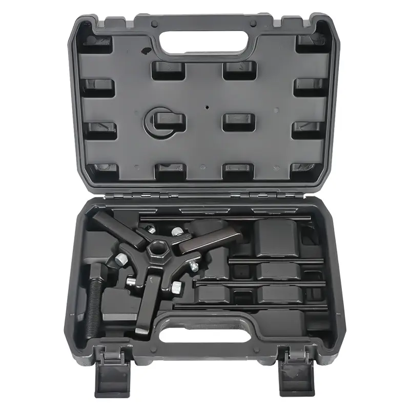 Harmonic Balancer Damper Pulley Puller Remove Extractor Kit, Adjustable 3-Jaw Puller  for Removing Harmonic Damper Pulley, Three-Claw Crankshaft Pulley Removal Special Tool