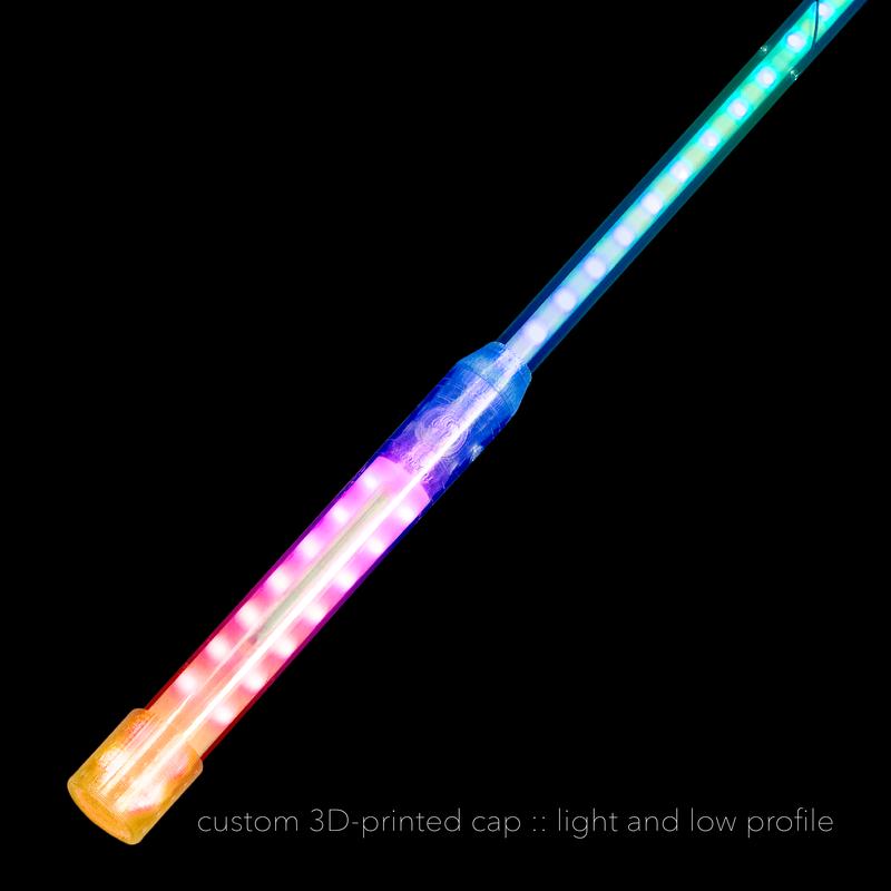 flowtoys full vision LED dance wand :: incredible full pixel leviwand for performance