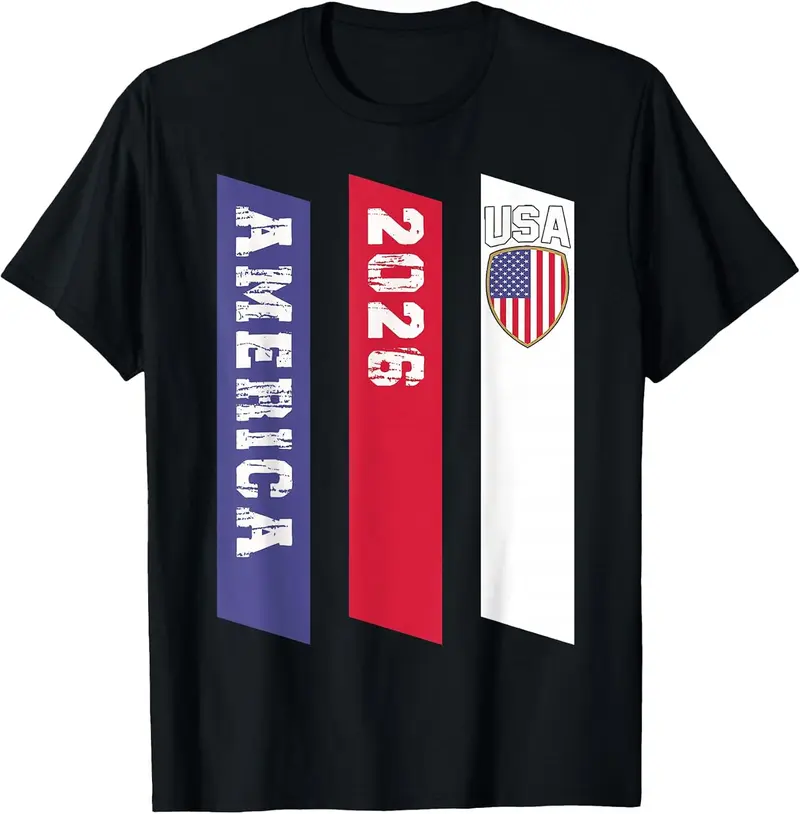America USA 2026 Flag Jersey Team Outfit Men Women T-Shirt