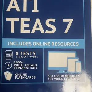Smart Edition ATI TEAS 7 Study Guide In Color - Comprehensive Nursing Exam Prep with 8 Practice Tests & Online Resources for Visual Learners