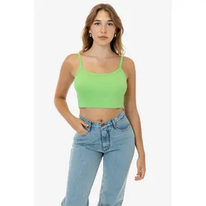 43016 - Baby Rib Spaghetti Crop Tank