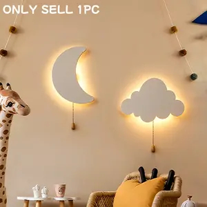 Battery Powered Floating Wall Light, Star Moon Butterfly Cloud Options, Upward Ceiling Night Lamp, Adhesive Cloud Ceiling Fixture