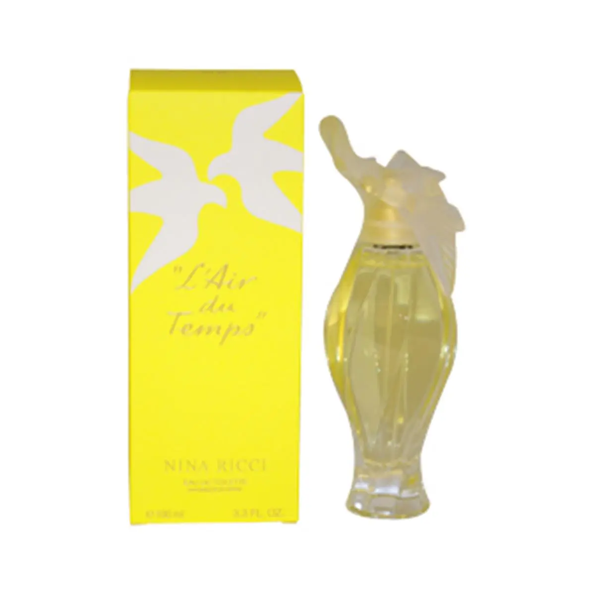 Nina Ricci L'Air du Temps EDT Spray for Women, 3.3 oz - Floral Woody Evening Fragrance with Gardenia, Jasmine, and Sandalwood Notes