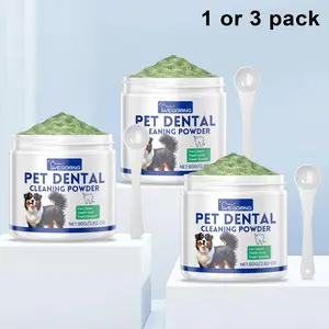Pet Tooth Cleaning Powder, Gentle Teeth Cleaning Powder for Dogs, Oral Care Powder for Dogs, Pet Dental Care Product, Dog & Cat Grooming Supplies