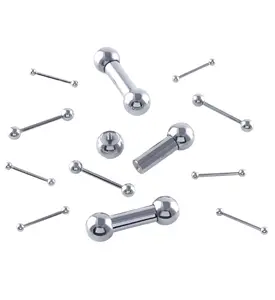 ASTM F136 Titanium Internally Threaded Barbell