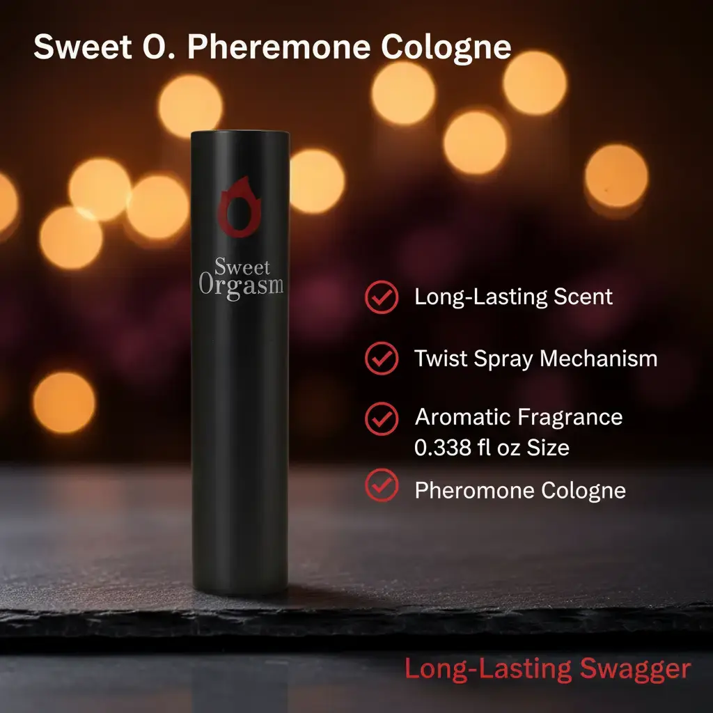Sweet O. for Men – 0.338 fl oz Pheromone Cologne | Long Lasting | Twist Spray Aromatic Fragrance.