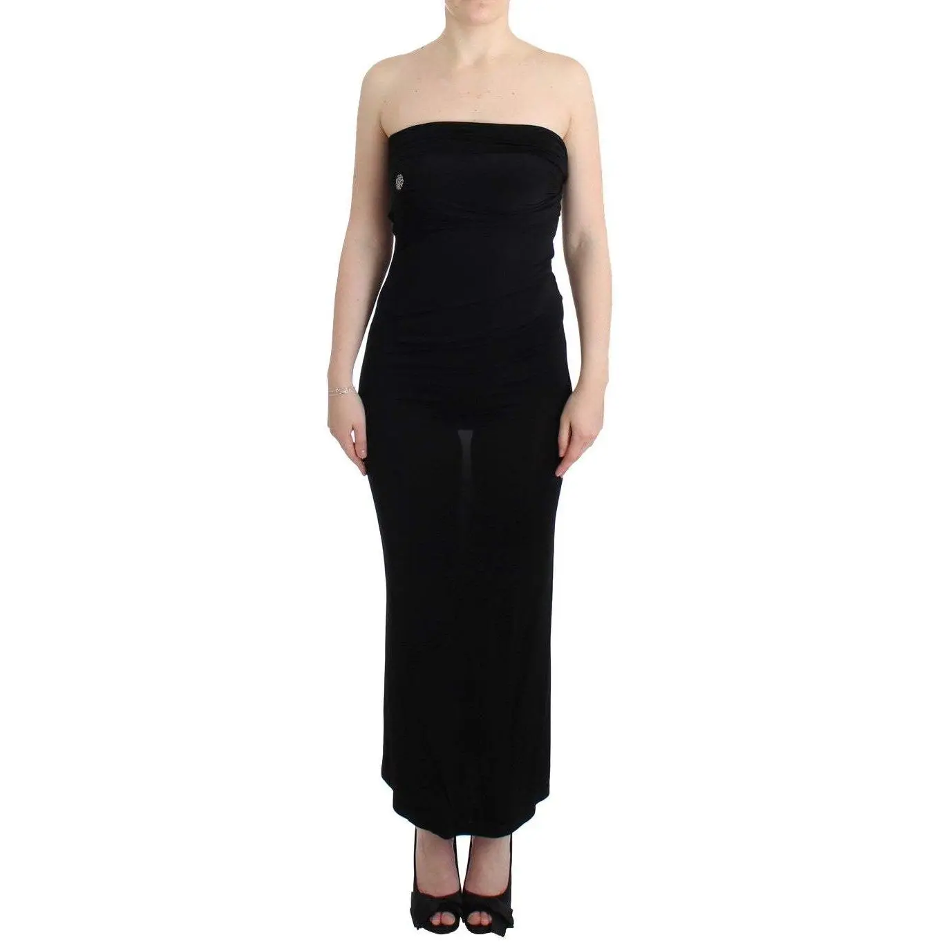 Cavalli Black strapless maxi dress Formal Womenswear